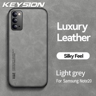 เคสหนังสุดหรู KEYSION สำหรับซัมซุงโน้ต20 Ultra 5G Note 10 Plus ด้านหลังโทรศัพท์กันกระแทกเคส Galaxy S20 + S20 FE