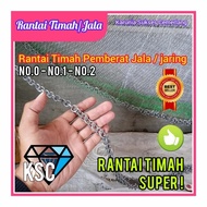 RANTAI TIMAH PEMBERAT JALA IKAN / RANTAI JALA / JALA IKAN