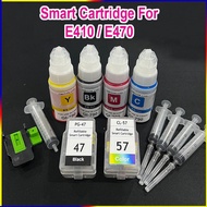 Refillable Smart Cartridge for Printer  E410 / E470 ink catridge  47 / 57