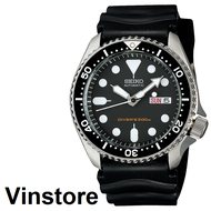 [Vinstore] Seiko SKX013 Automatic Diver's 200M Black Silicone Strap Black Dial Men Watch SKX013K SKX013K1