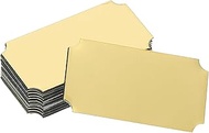 QUARKZMAN Pack of 12 Blank Name Badges 1.6 x 0.9 Inch Engraved Metal Sign Laser Strong Adhesive Name