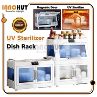 Innohut UV Sterilizer Dish Rack Dish Storage Box Dish Drainer Rack Dish Dryer Plate Drying Rack Rak 