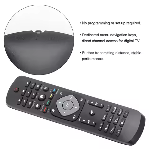Remote Control Controller Replacement for Philips LCD LED TV Remote Control for Philips TV Remote Co