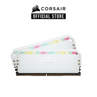 CORSAIR DOMINATOR® PLATINUM RGB 64GB (2x32GB) DDR5 DRAM 5200MHz C40 Memory Kit — White (CMT64GX5M2B5