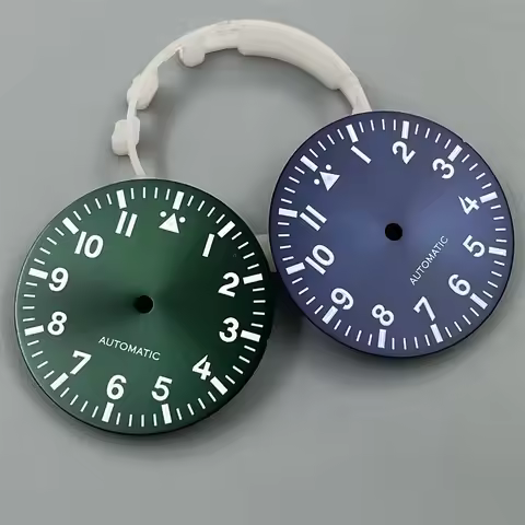 29mm Watch Dial White Black Blue Dial Green Luminous Fit NH35 NH36 ETA2824 Mingzhu DG2813 Miyota8215
