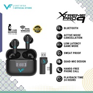 Vinnfier VF Xtreme Pro 9 ANC Transparent Mode Leather Dongle Wireless Earbuds