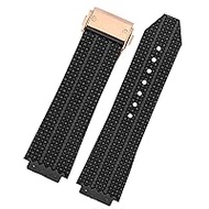 Watch Strap for Hublot Big Bang Silicone 25 x 19 mm Waterproof Men's Watch Strap Chain Watch Accessories Rubber Watch Strap Chain