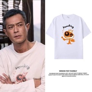 寻秦记古天乐明星同款纯棉夏季短袖t恤男女宽松卡通衣服卡通体恤Looking for Qin Ji Gu Tianle Star with Pure Cotton Summer Short2026011