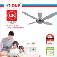 KDK Ceiling Fan - V Touch Junior Remote Ceiling Fan (140cm/ 56″) K14Y2 - 4 Blade Fan