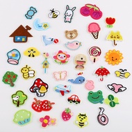 Cartoon Cute Clothes Iron On Patches With Hot Melt Adhesive Bee Fusible Embroidery Applique Stickers Patch For Clothing Kids Garment Accessories
