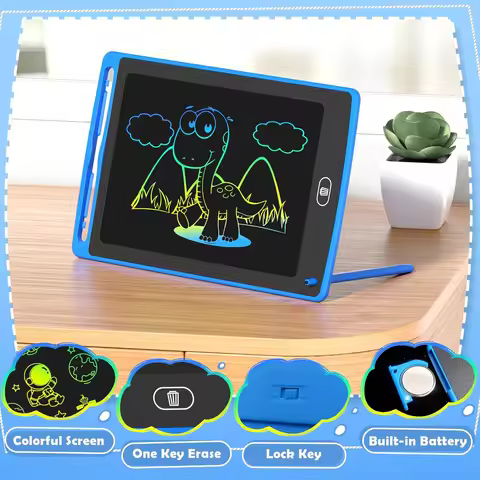 LCD Writing Tablet 12 Inch Doodle Board Tablet Drawing Gifts LCD Writing Board Electronic Erasable R