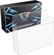 DEDC Clear Plastic Display Box for Mega Charizard X EX and 151 UPC Box 0.7mm Extra Thick PET Protect