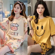 Summer Pajamas Women Korean Version Pajamas Women Short-Sleeved Shorts Pajamas Women Summer Pajamas 