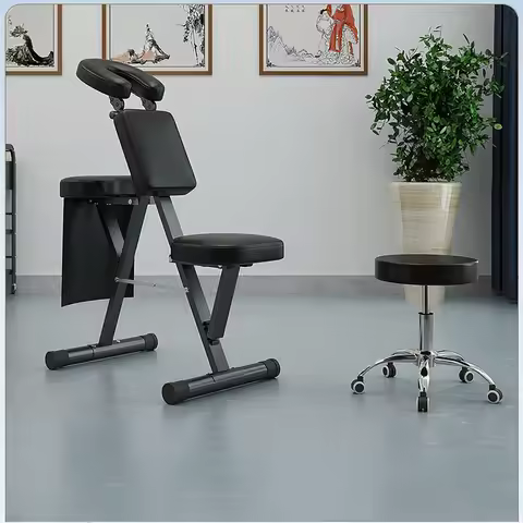 Foldable Massage Medicine Therapy Massage Chair Back Massage Table Acupuncture Chair Tattoo Chair La