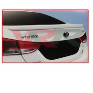 Hyundai Elantra 2012 OE Style Rear Back Bonnet Bonet Trunk Boot Lip Wing Spoiler Raw Material - Fibe