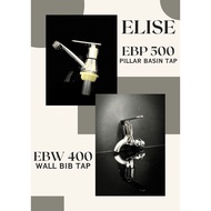 Elise EBW400 Wall Bib Tap and Elise EBP500 Basin Tap