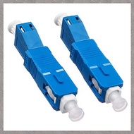 [M G L O] 2 PCS Single Mode 9/125Um SC/UPC Male to LC/UPC Female Hybrid Optical Fiber Adapter Connec