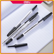 Deli 0.7mm Ballpoint Pen Student Writing Pens EQ6 Ballpen Black/Blue School Office Supplies