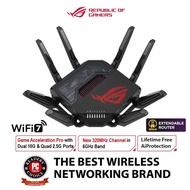 ASUS ROG Rapture GT-BE98 First Quad-Band WiFi 7 Gaming Router supports 320MHz, Dual 10G Port, AiMesh