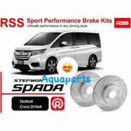 Honda Stepwagon 1.5 Turbo RP1,RP2, Spada 1.5 Turbo RP3, RP4 RSS Sport slotted & cross drilled Disc R