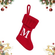 Christmas Stocking Knitted Initial Christmas Stocking Personalized Xmas Stocking for Kids Adult Pet 