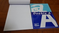 สมุดรายงานแบบฉีก Double A notepad A4 80แกรม มีแบบ 25/40 แผ่น