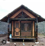 saung bambu gazebo minimalis atap injuk murah ukuran 2x3