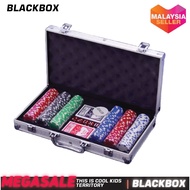 300 Pcs Poker Chips Set With Aluminum Case Poker Texas Holdem Mahjong Chips Playing Chip Poker Games