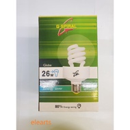 G-SPIRAL G26 26W E27 GLOBE BULB WARM WHITE