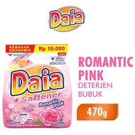 DAIA Powder Detergent + Softener Romantic Pink Bundle 2S x 470 gr / Powder Detergent DAIA / Deterjen Bubuk Softener