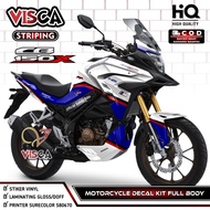 CB 150 X Full Body Sticker - CB150X Decal - Cool CBX Striping Variations - CB 150X Fullbody Design D