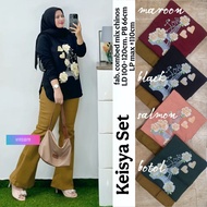 Keisya Women's Top and Chinos Pants Set 2025