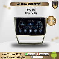 จอติดรถยนต์ระบบแอนดรอยด์ ตรงรุ่น สำหรับ Toyota Camry ACV40 ปี07-11 จอ 9 นิ้ว CPU 4-8 Core RAM 2-8GB