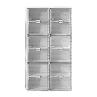 กล่องใส่รองเท้า 2 แถว 6 ชั้น Visby KASSA HOME รุ่น S2-S12-D6(C) ขนาด 53 x 34 x 99 ซม.