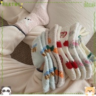 NEXTMY Coral Fleece Socks - Warm Fuzzy Winter Sleep Socks for Women