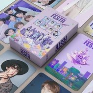 55PCS/Box Kpop BTS 2023 FESTA Tenth anniversary photocards postcard RM V lomo card for Fan collection student