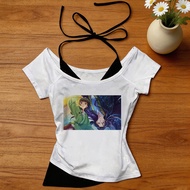 Apothecary Diaries crop top girl funny streetwear baddie tshirt graphic baddie goth alternative  fun
