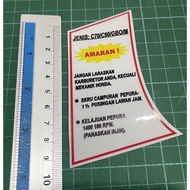 Sticker honda gbo c70 c60 c50