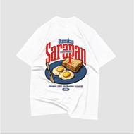 Funtee 250gsm Oversized T-shirt Utamakan Sarapan