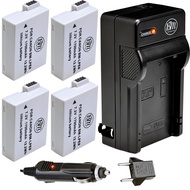 BM Premium 4 Pack of LP-E8 Batteries and Battery Charger for Canon EOS Rebel T2i, T3i, T4i, T5i, EOS