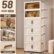 【Top Sale】inhom L55-78cm Storage Cabient 2 Doors Multipurpose Foldable Storage Cabinet storage rack
