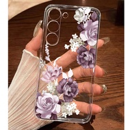 1ชิ้น เคสโทรศัพท์นุ่มลวดลายดอกโพรงสไตล์แฟชั่น ตัวป้องกันใช้ได้กับไอโฟน, Honor, Redmi, Galaxy A04e/12