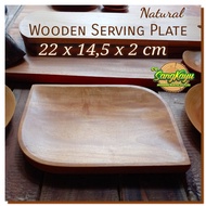 Wooden Serving Plates 22 x 14.5 cm 009 Wooden Plates Serving Plates Trays