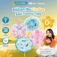 Foxandbunny - Educational Baby Sensory Mat Tummy Time Baby Sensory Mat Newborn Age 0+ Months Dreamy 