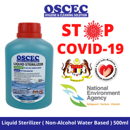 OSCEC Disinfectant Liquid Sterilizer Non-Alcohol Water Based  / Virucidal Disinfectant / Disinfectan