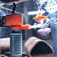 3-in-1 Fish Tank Filter Aquarium Submersible Water Pump AC220-240V Mini Filter Oxygen Air Pump for Small Aquarium Fish Tank