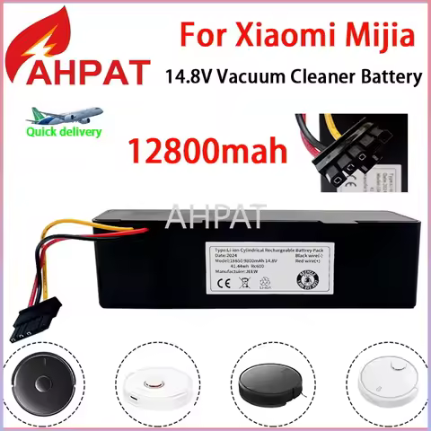 AHPAT Li-ion Sweeper Battery For Xiaomi Mijia Mi Robot Vacuum-Mop P, Sweeping And Cleaning Robot, 18