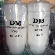 Hot Thinwall Cup 300 Ml / Dm Plastic Cup Mangkok 400Ml Isi 5Pcs