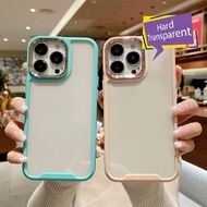 Transparent Color Phone Case iP 16 15 14 Pro Max Plus 13 12 11 Pro Max