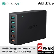 Jual Aukey Charger 6 Port Usb Quick Charge 3.0 Original Pa-T11 Murah